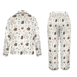 Baha Ranch Boots and Brands Western Christmas Long Satin Pajamas - Baha Ranch Western Wear - Flyclothing LLC