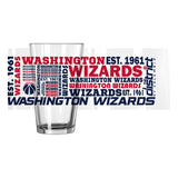 Washington Wizards 16oz Spirit Pint Glass