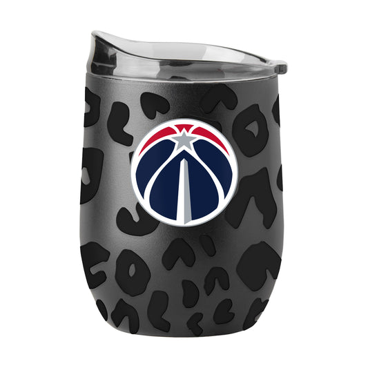 Washington Wizards Leopard 16oz Black Powdercoat Curved Beverage