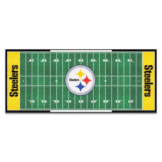 Pittsburgh Steelers Field Runner Mat - 30in. x 72in. - Pittsburgh Steelers