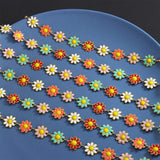 Titanium Steel Oil Drip Flower Necklace - Trendsi - Flyclothing LLC
