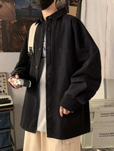 Men's Full Size Button Up Long Sleeve Shirt Plus Size - Trendsi - Flyclothing LLC