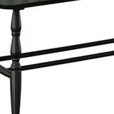 44" Black Wood Windsor Spindle Back Bench - HomeRoots - Flyclothing LLC