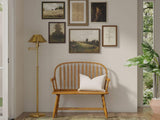 44" Oak Wood Windsor Spindle Back Bench - HomeRoots - Flyclothing LLC