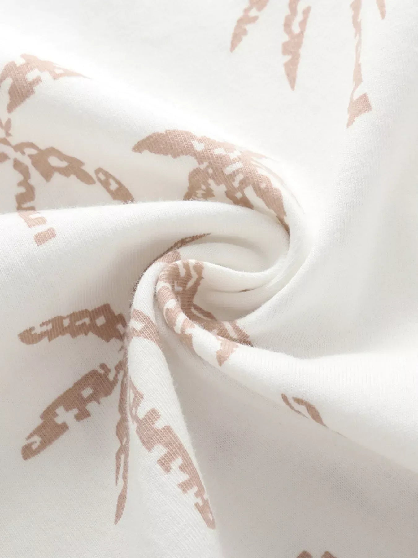 Children's Tropical Palm Print Tee and Shorts Set - Trendsi - Flyclothing LLC