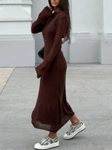 Ribbed Knit Cami Dress and Cover Up Sweater Set - Trendsi - Flyclothing LLC