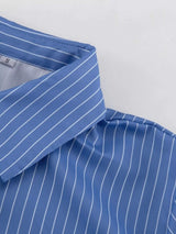 Striped Shirt and Asymmetrical Mini Skirt Set - Trendsi - Flyclothing LLC