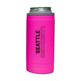 Seattle University 12oz Electric Stacked Soft Touch Slim Coolie