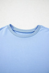 Loose Half Sleeve Hi Low Hem T Shirt - Trendsi - Flyclothing LLC