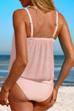 Square Neck Spaghetti Strap Tankini Set - Trendsi - Flyclothing LLC