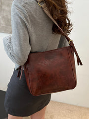 PU Leather Adjustable Strap Crossbody Bag with Pouch - Trendsi