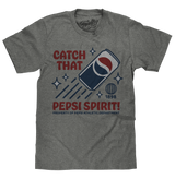 Retro Catch That Pepsi Spirit Soda Logo T-Shirt - Graphite Heather