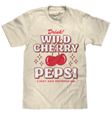 Wild Cherry Pepsi 70s Soda Logo T-Shirt - Cream