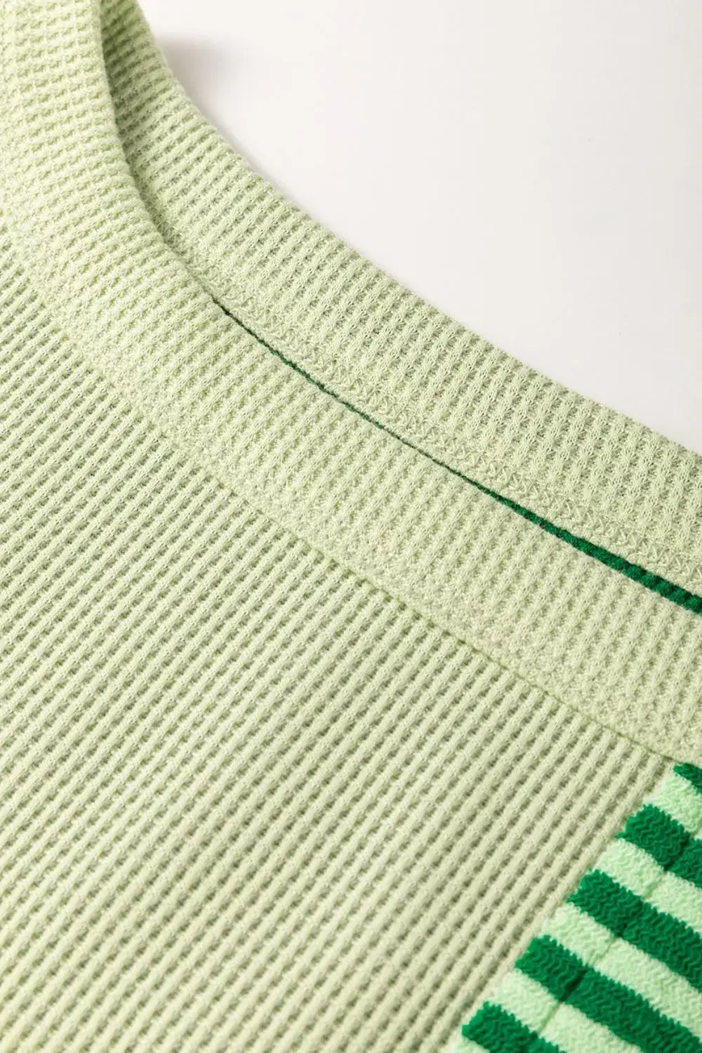Striped Textured Half Sleeve T-Shirt - Trendsi - Flyclothing LLC