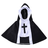 Cat Halloween Decoration Nun Cloak Dog