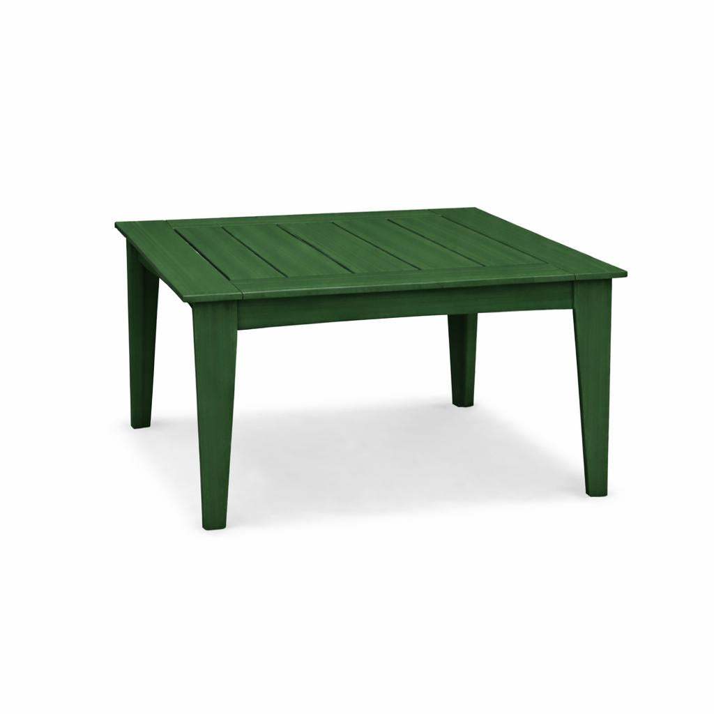 39" Green Heavy Duty Plastic Square Outdoor Dining Table - HomeRoots - Flyclothing LLC