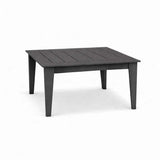 39" Dark Gray Heavy Duty Plastic Square Outdoor Dining Table - HomeRoots - Flyclothing LLC