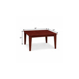 39" Mahogany Heavy Duty Plastic Square Outdoor Dining Table - HomeRoots - Flyclothing LLC