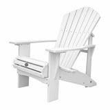 24" White Heavy Duty Plastic Outdoor Adirondack Chair - HomeRoots - Flyclothing LLC