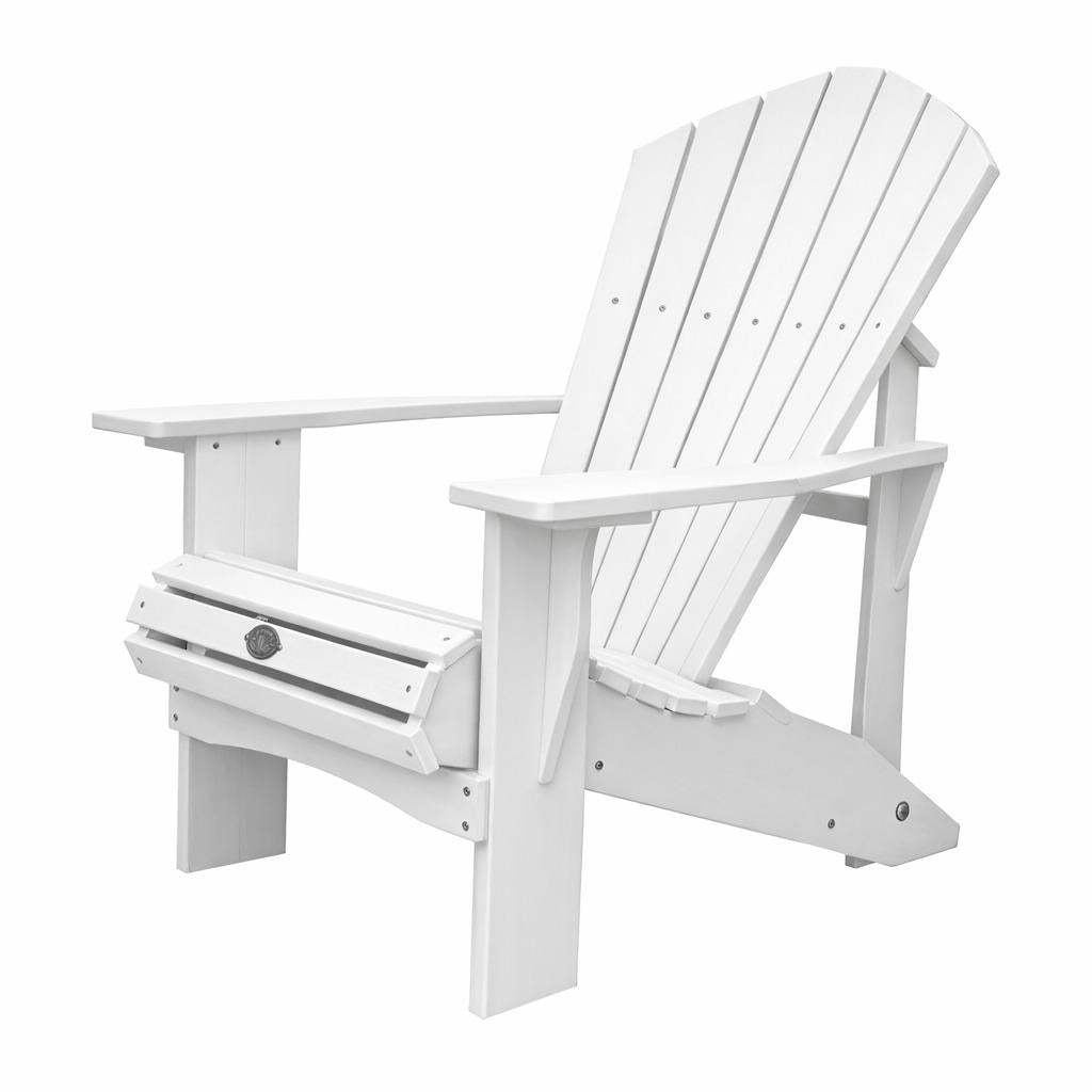 24" White Heavy Duty Plastic Outdoor Adirondack Chair - HomeRoots - Flyclothing LLC