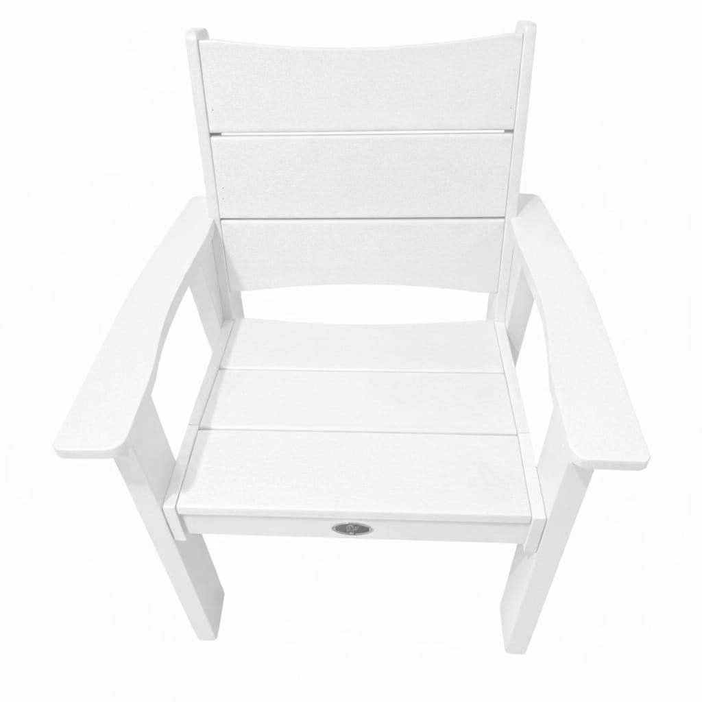 26" White Heavy Duty Plastic Outdoor Dining Chair - HomeRoots - Flyclothing LLC