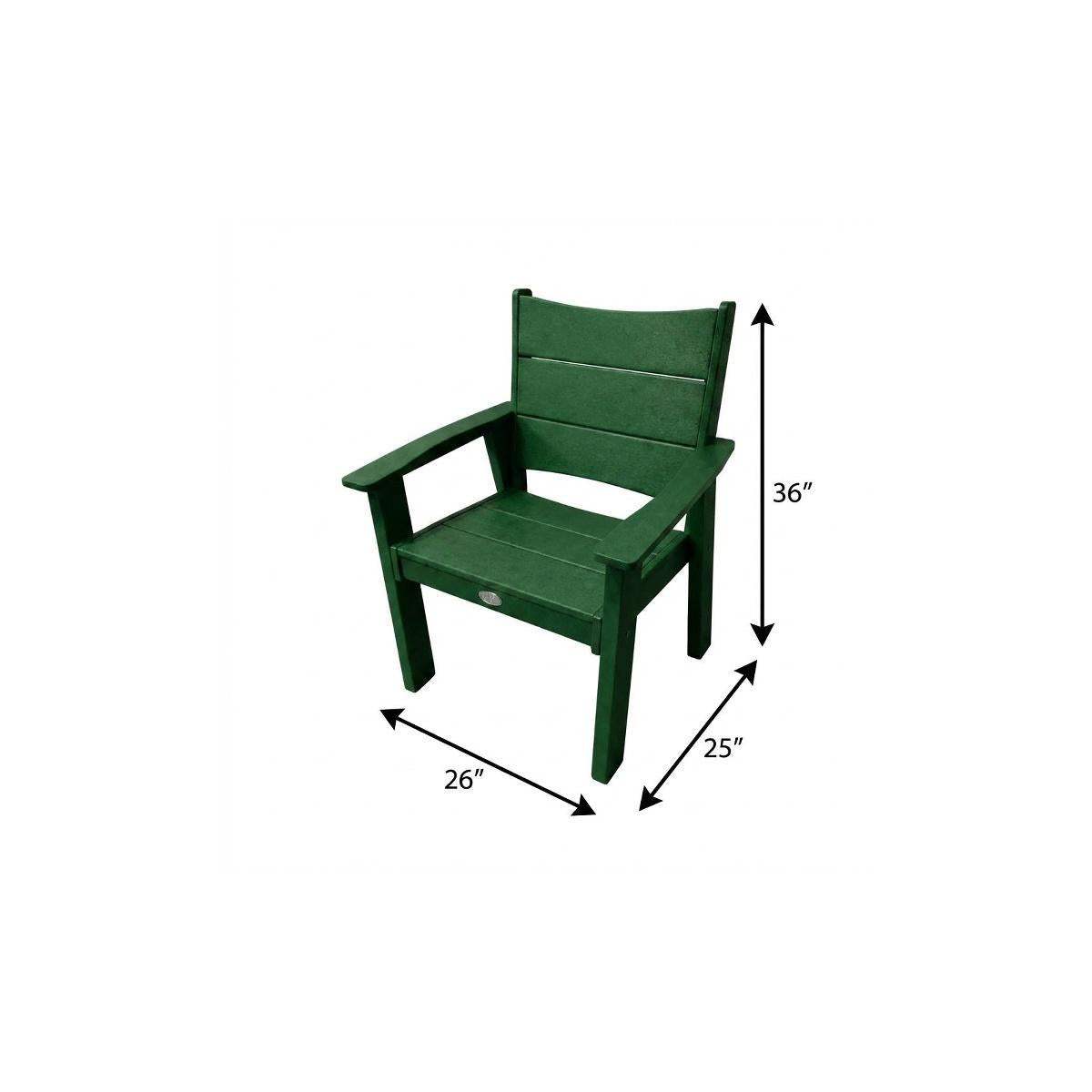 26" Green Heavy Duty Plastic Outdoor Dining Chair - HomeRoots - Flyclothing LLC