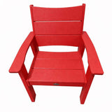 26" Red Heavy Duty Plastic Outdoor Dining Chair - HomeRoots - Flyclothing LLC