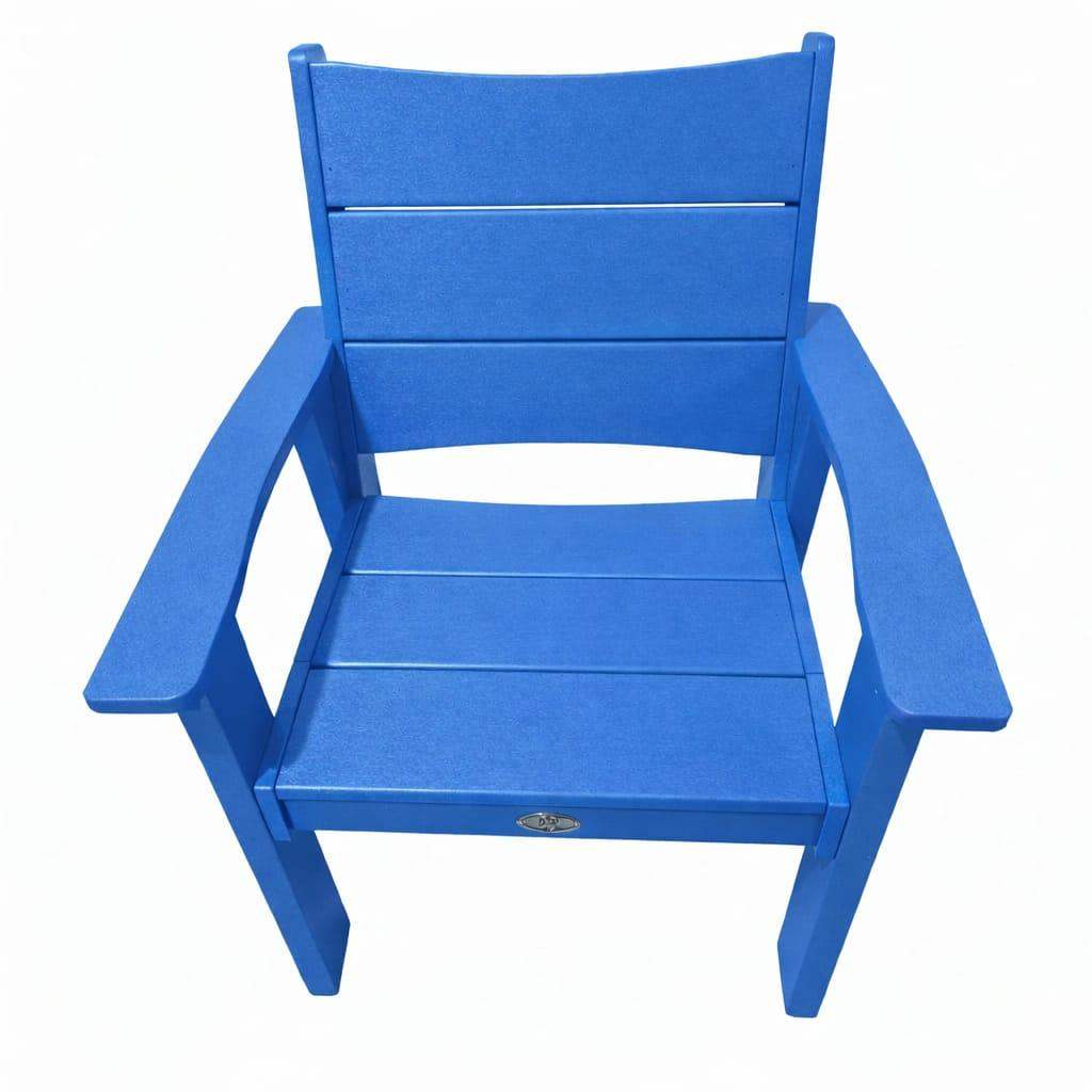 26" Blue Heavy Duty Plastic Outdoor Dining Chair - HomeRoots - Flyclothing LLC