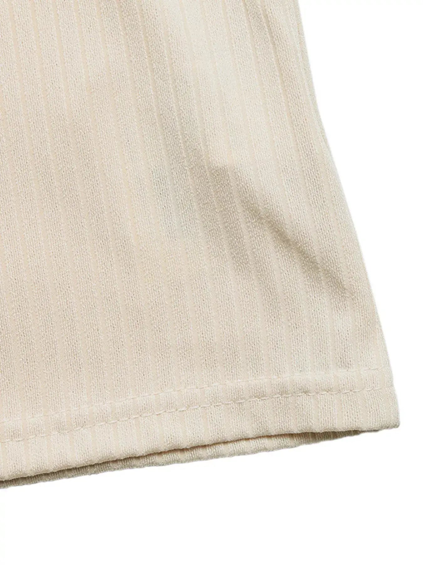 Striped Trim Short Sleeve Top - Trendsi - Flyclothing LLC
