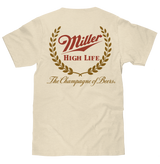 Miller High Life The Champagne of Beers Double Sided Logo T-Shirt