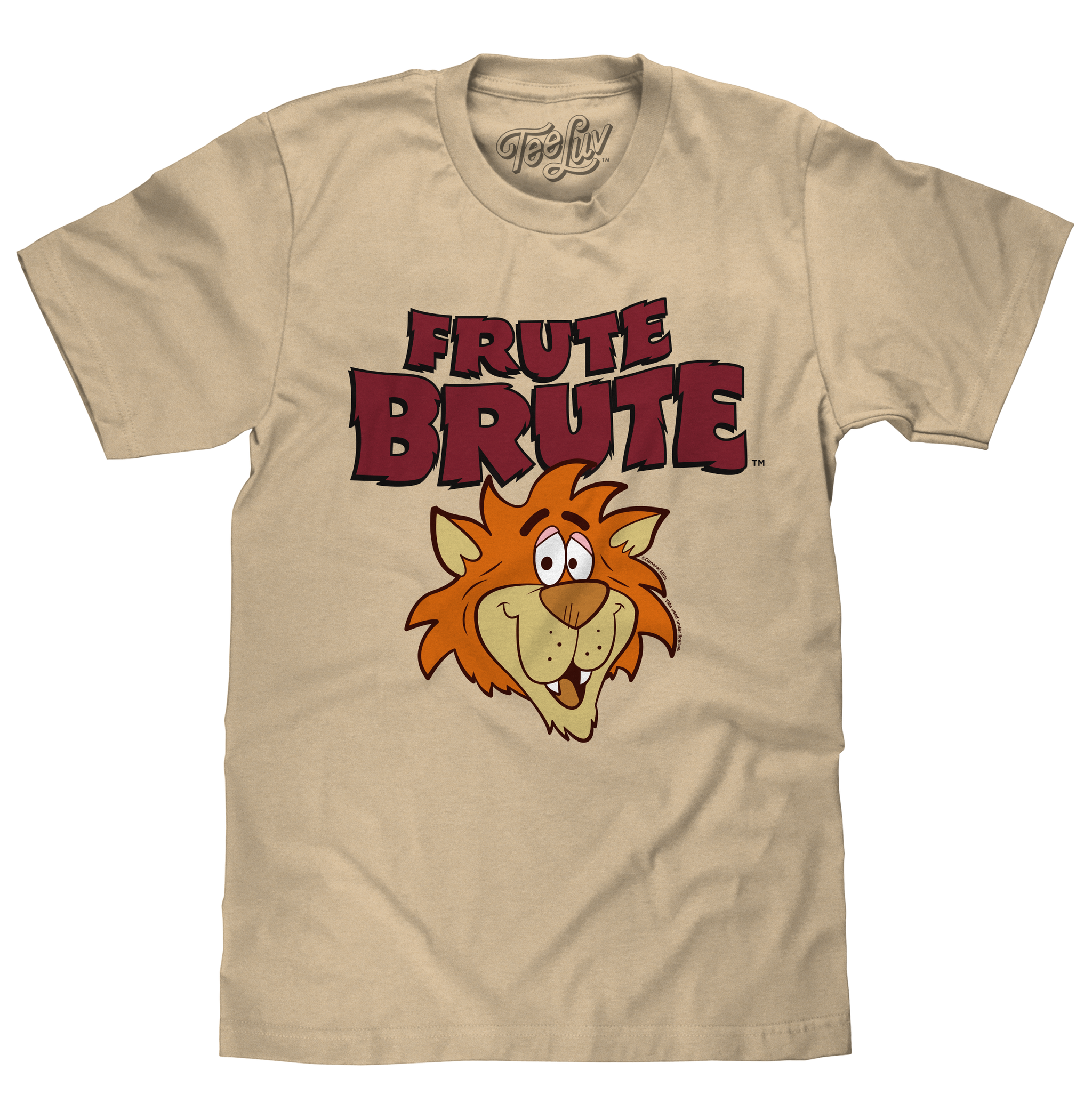 Frute Brute Cereal Retro 70s Cartoon Werewolf T-Shirt - Cream