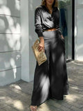 Full Size Long Sleeve Top and Pants Set Plus Size - Trendsi - Flyclothing LLC