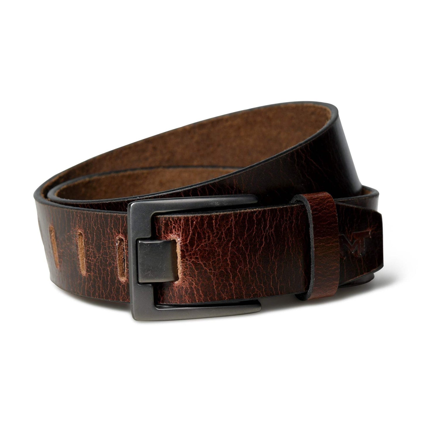 Pinecrest Dark Brown Leather Belt - Classy Leather Bags - Flyclothing LLC