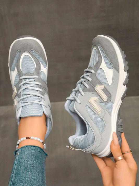 Contrast Lace Up Athletic - Trendsi - Flyclothing LLC