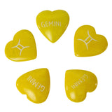 Zodiac Soapstone Hearts, Pack of 5: GEMINI - SMOLArt