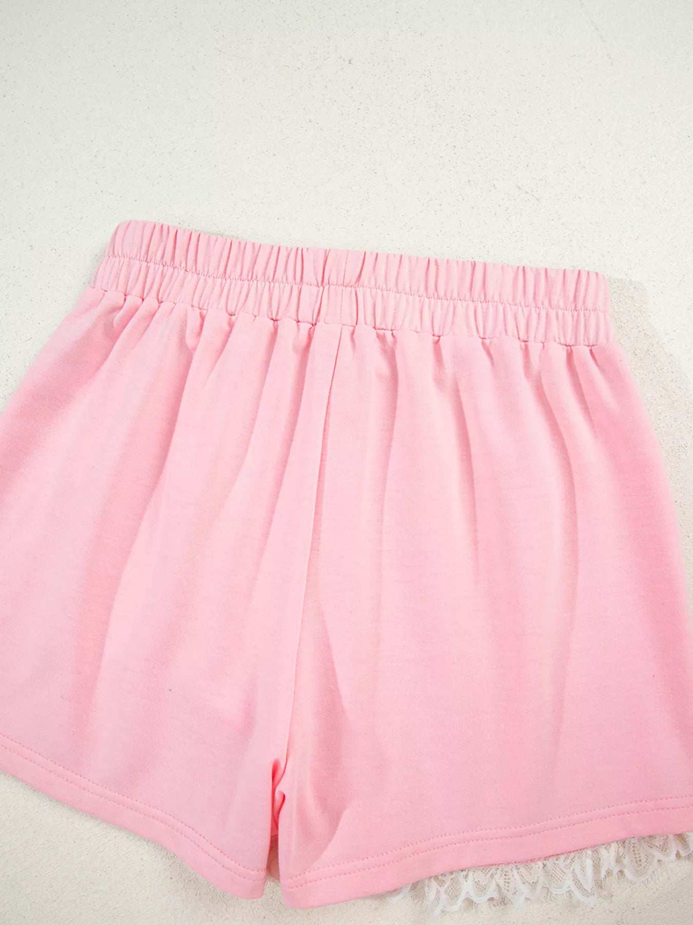 Peter Pan Lace Embellished Neck Sweatshirt and Skirt Two Piece Set - Trendsi - Flyclothing LLC