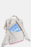 Himawari Contrast Waterproof Backpack Bag with External USB Port - Trendsi - Flyclothing LLC