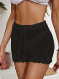 Drawstring Cutout Swim Shorts - Trendsi - Flyclothing LLC