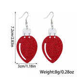 Christmas Glitter Drop Earrings - Trendsi - Flyclothing LLC