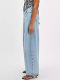 Wide Leg Jeans with Pockets - Trendsi