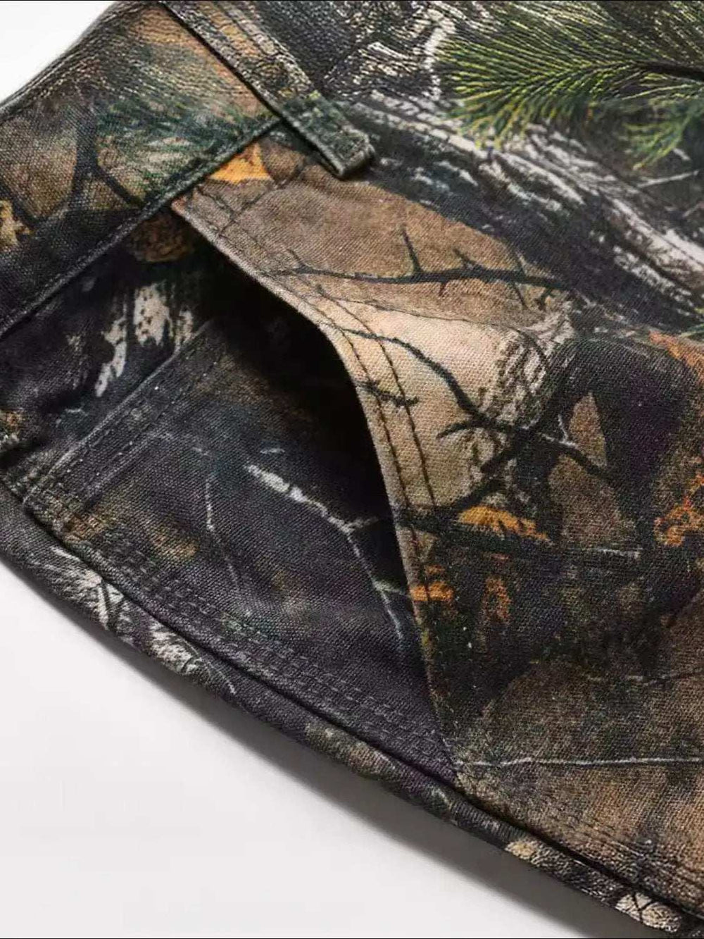 Men's Camouflage Leaf-Print Cargo Jeans - Trendsi - Flyclothing LLC