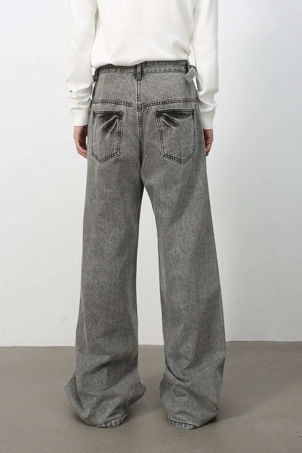 Men's Wide Leg Jeans with Pockets - Trendsi - Flyclothing LLC