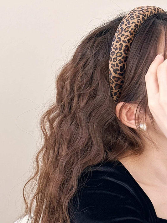 Leopard Polyester Wide Headband - Trendsi - Flyclothing LLC