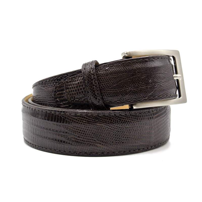 74-350-BRN BELT TEJU LIZARD, Brown - Zelli Italia - Flyclothing LLC