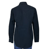 Rockmount Ranch Wear Women's Solid Black Cotton Blend Western Shirt - Rockmount Clothing - Flyclothing LLC
