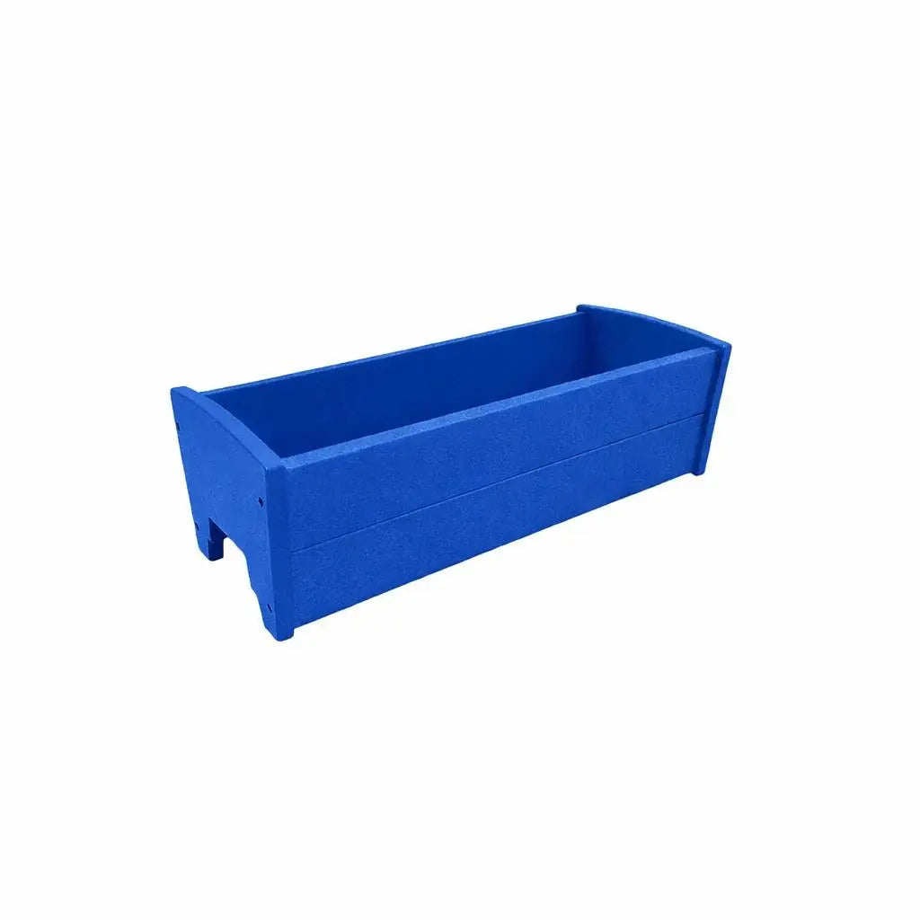 8" X 24" Blue Heavy Duty Plastic Rectangular Railing Planter - HomeRoots - Flyclothing LLC