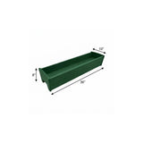 8" X 36" Green Heavy Duty Plastic Rectangular Railing Planter - HomeRoots - Flyclothing LLC