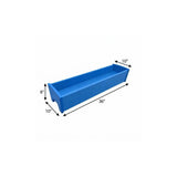8" X 36" Blue Heavy Duty Plastic Rectangular Railing Planter - HomeRoots - Flyclothing LLC