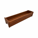8" X 36" Walnut Heavy Duty Plastic Rectangular Railing Planter - HomeRoots - Flyclothing LLC