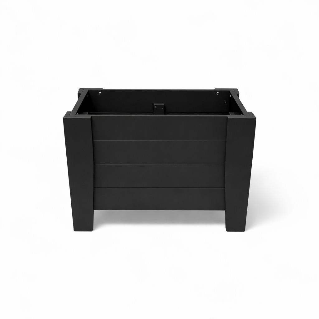 20" X 18" Black Heavy Duty Plastic Square Planter Box - HomeRoots - Flyclothing LLC